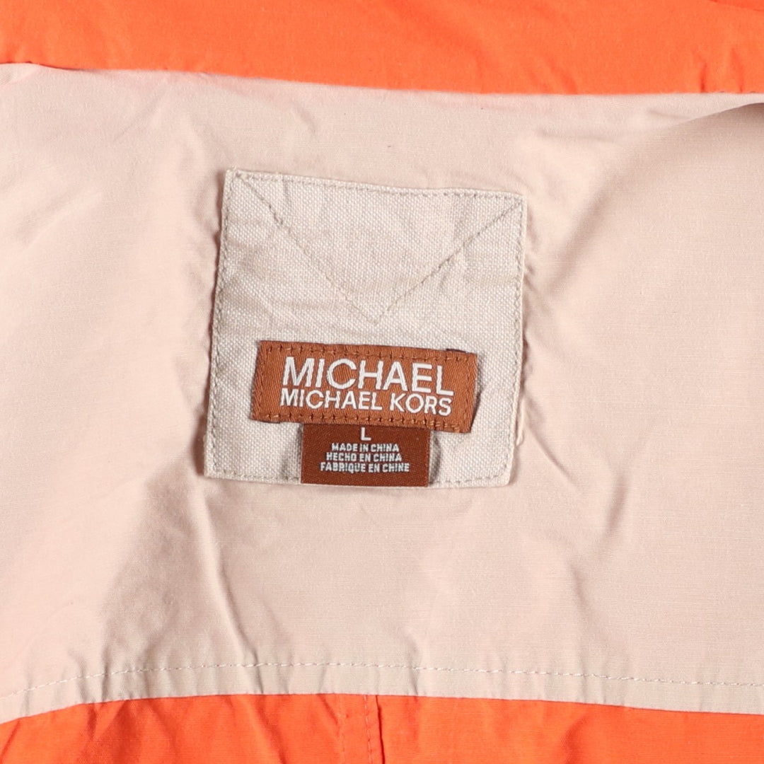Michael Kors windbreaker, men's size L (approx.) cotton orange type Vintage Second Hand