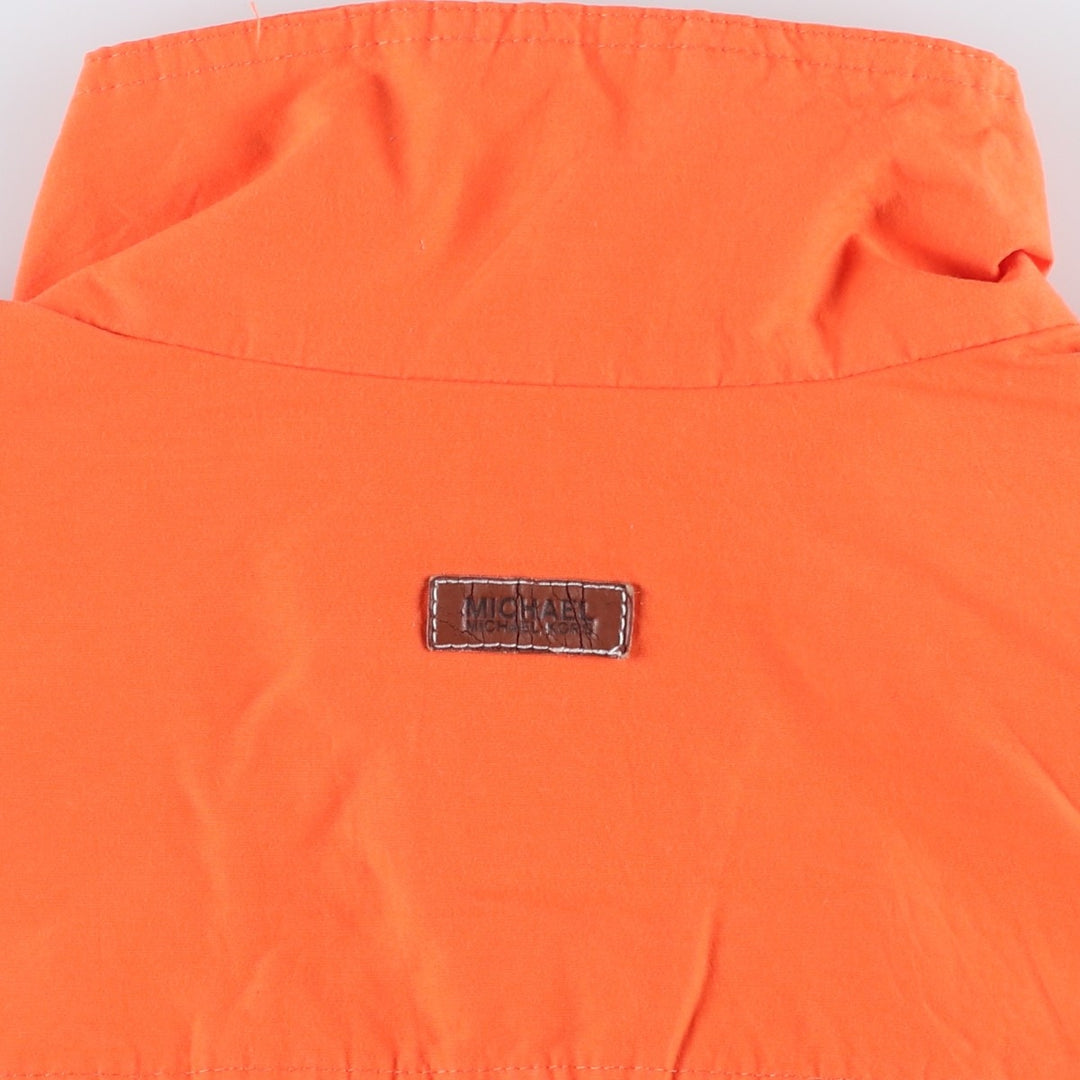 Michael Kors windbreaker, men's size L (approx.) cotton orange type Vintage Second Hand