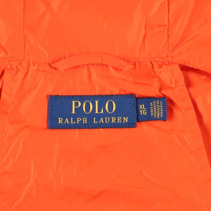 Ralph Lauren POLO RALPH LAUREN nylon parka, men's size XL Nylon orange type Vintage Second Hand