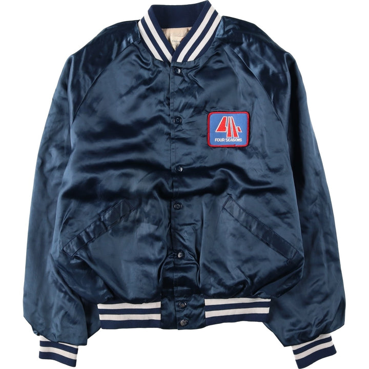 1980'S King Louie PROFIT Nylon Jacket, Made in USA, Men's Size L (approx.) Nylon navy blue type Vintage Second Hand