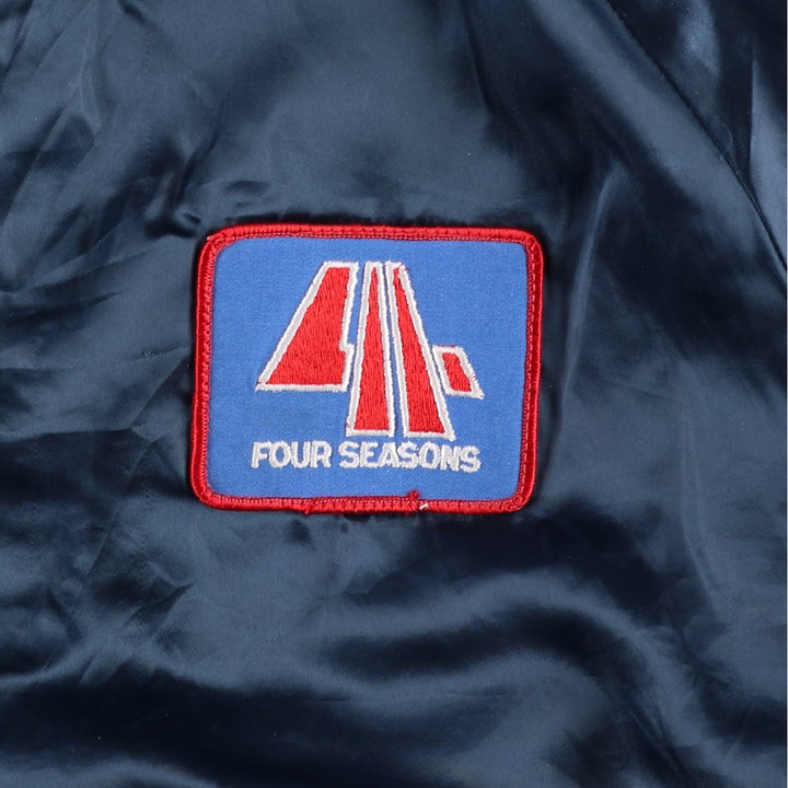 1980'S King Louie PROFIT Nylon Jacket, Made in USA, Men's Size L (approx.) Nylon navy blue type Vintage Second Hand
