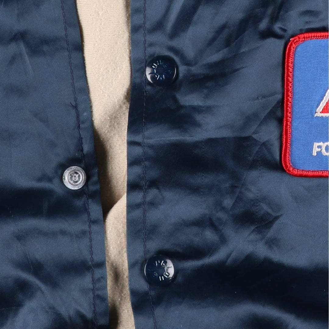 1980'S King Louie PROFIT Nylon Jacket, Made in USA, Men's Size L (approx.) Nylon navy blue type Vintage Second Hand