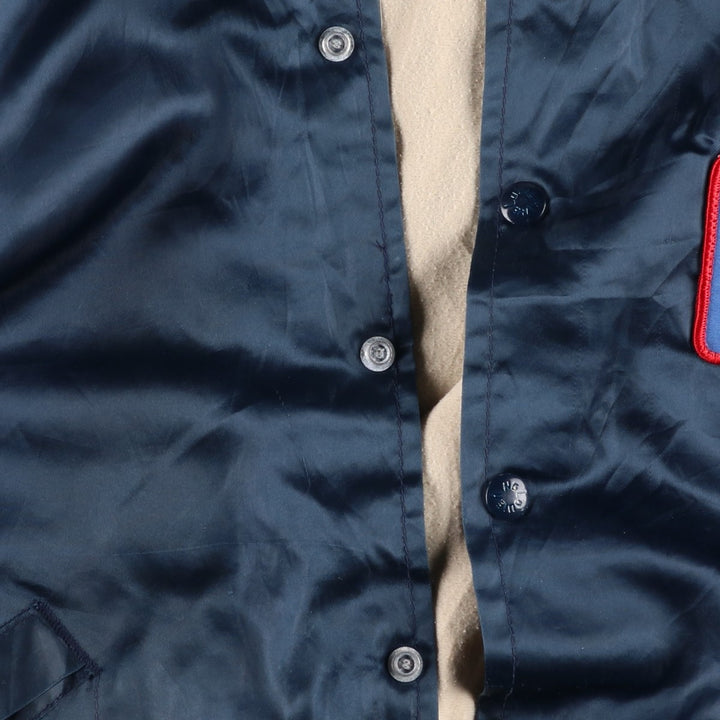 1980'S King Louie PROFIT Nylon Jacket, Made in USA, Men's Size L (approx.) Nylon navy blue type Vintage Second Hand