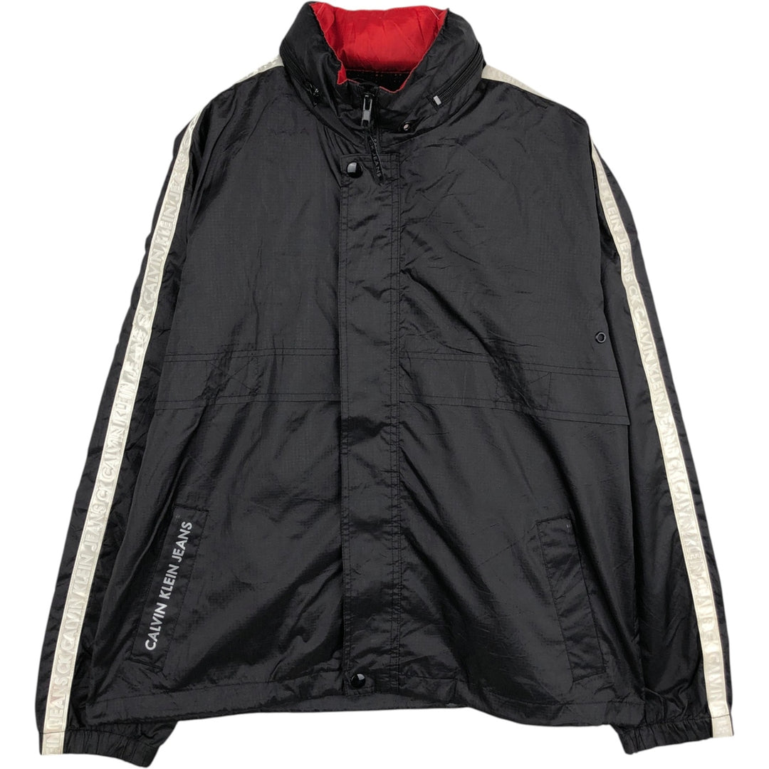 90s-00'S Calvin Klein JEANS Nylon Jacket, Men's Size M (approx.), Vintage Nylon black type Vintage Second Hand