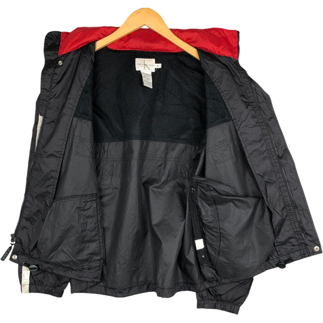 90s-00'S Calvin Klein JEANS Nylon Jacket, Men's Size M (approx.), Vintage Nylon black type Vintage Second Hand