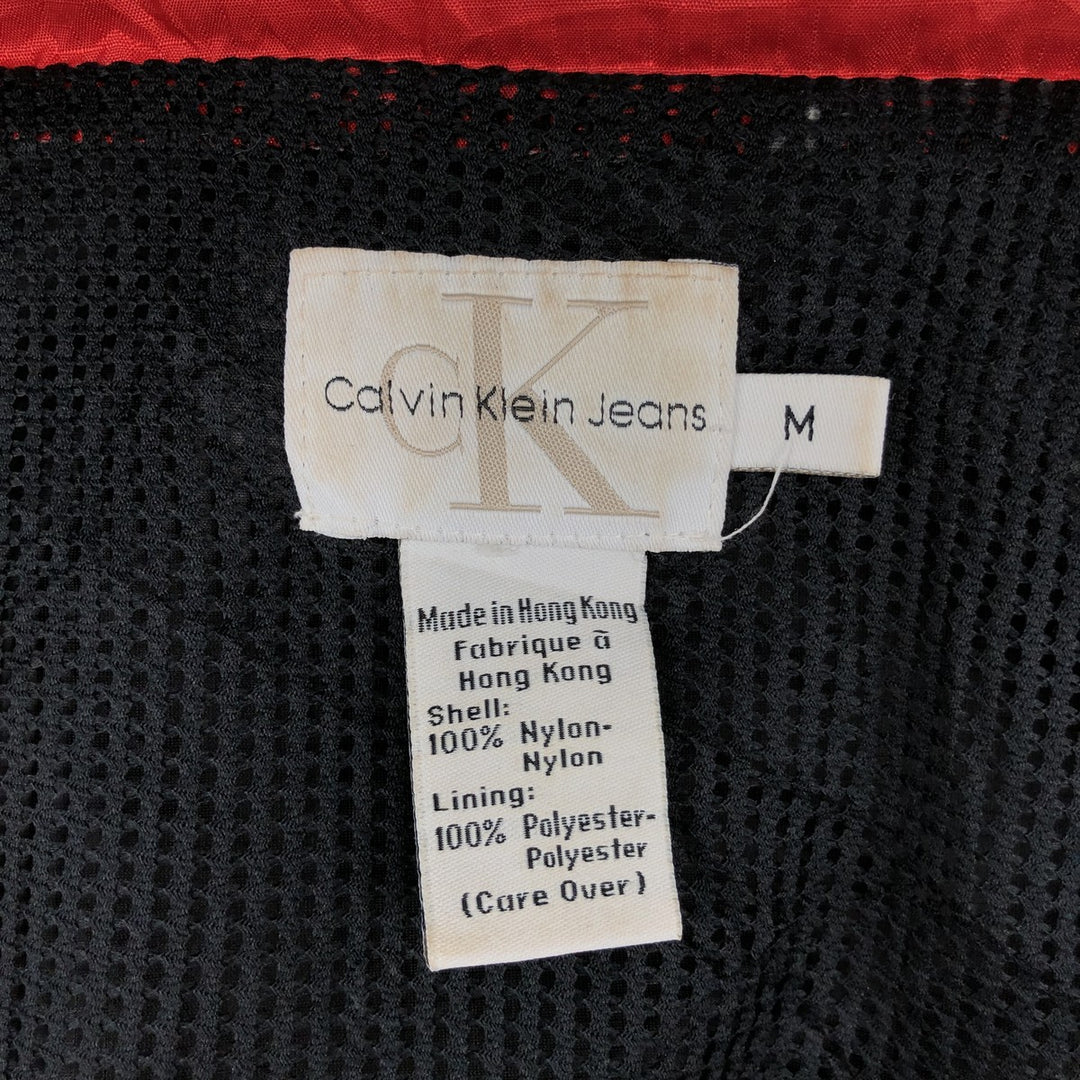 90s-00'S Calvin Klein JEANS Nylon Jacket, Men's Size M (approx.), Vintage Nylon black type Vintage Second Hand