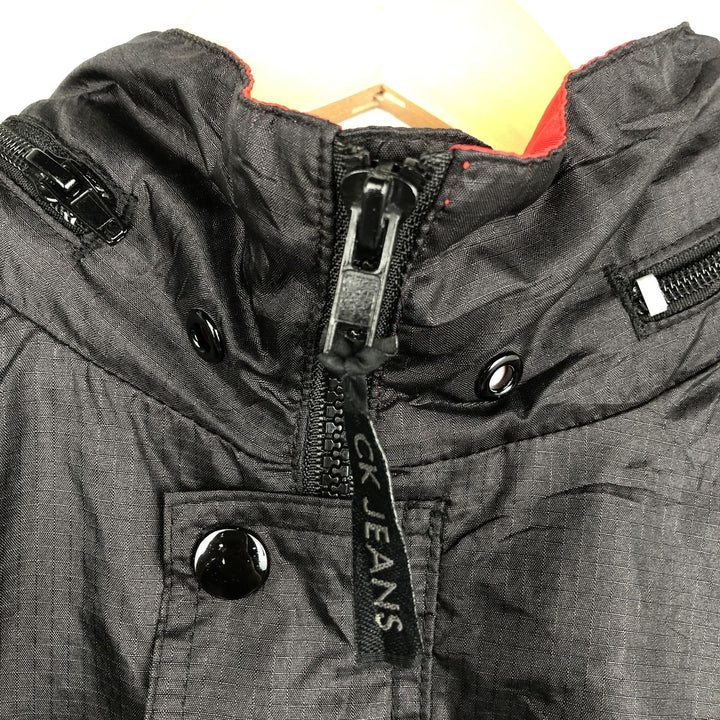 90s-00'S Calvin Klein JEANS Nylon Jacket, Men's Size M (approx.), Vintage Nylon black type Vintage Second Hand