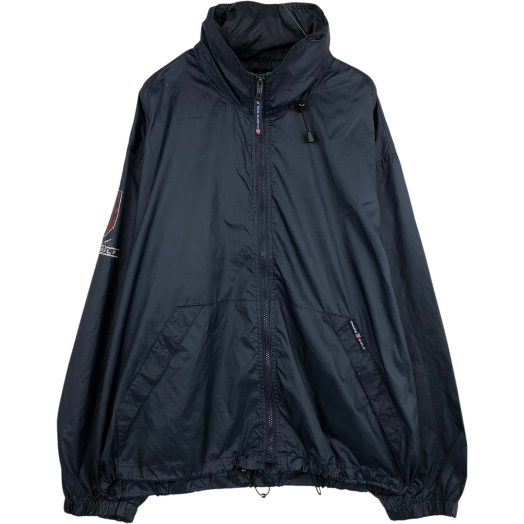 Ralph Lauren CHAPS GOLF nylon jacket, made in Russia, men's size L equivalent. Nylon navy blue type Vintage Second Hand