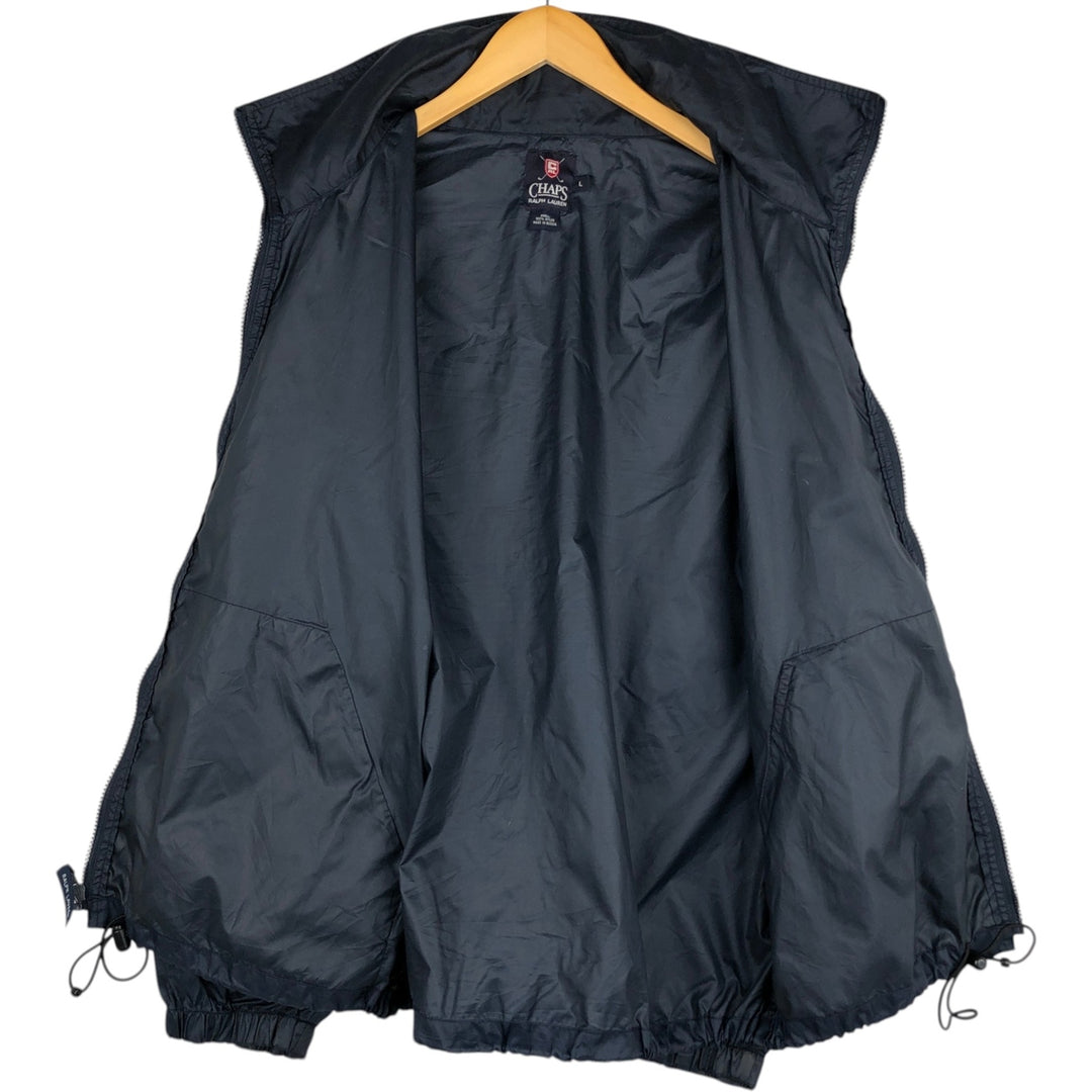 Ralph Lauren CHAPS GOLF nylon jacket, made in Russia, men's size L equivalent. Nylon navy blue type Vintage Second Hand
