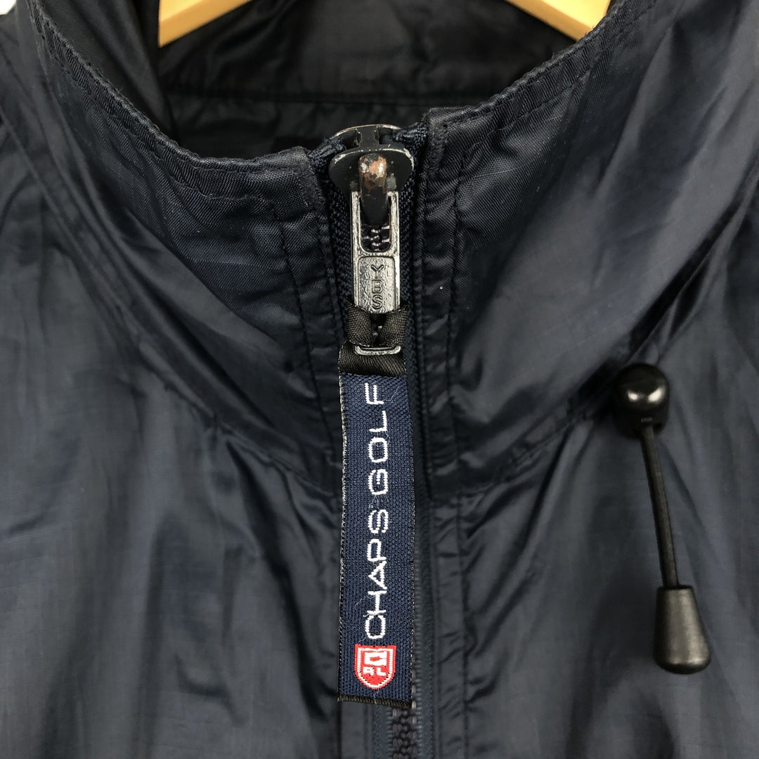 Ralph Lauren CHAPS GOLF nylon jacket, made in Russia, men's size L equivalent. Nylon navy blue type Vintage Second Hand