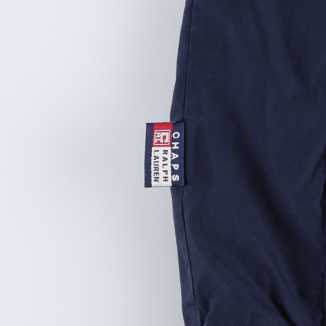 Ralph Lauren Chaps Anorak Jacket, Made in Russia, Men's Size L polyester navy blue type Vintage Second Hand