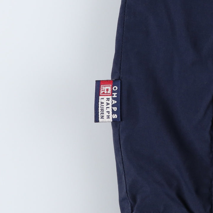 Ralph Lauren Chaps Anorak Jacket, Made in Russia, Men's Size L polyester navy blue type Vintage Second Hand