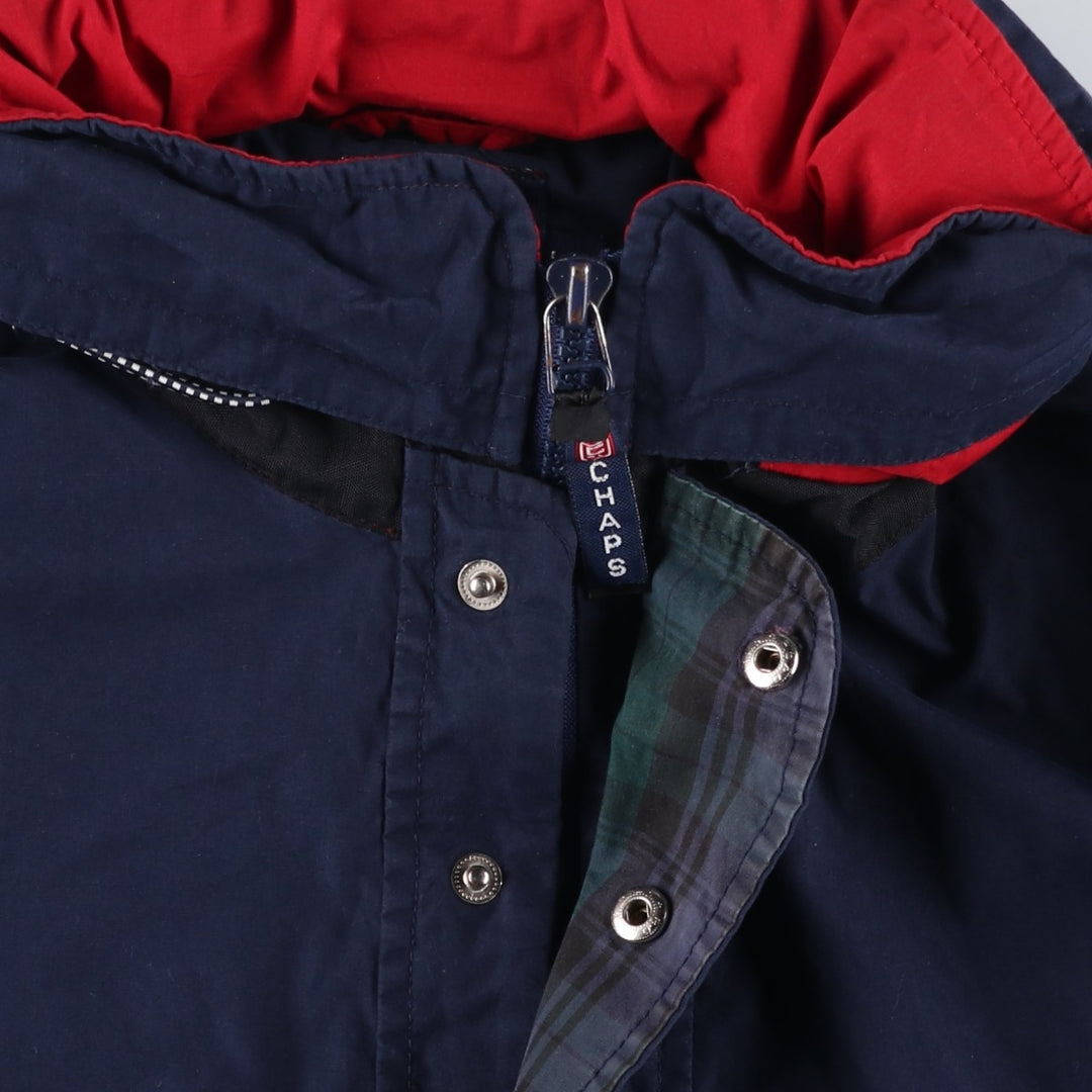 Ralph Lauren Chaps Anorak Jacket, Made in Russia, Men's Size L polyester navy blue type Vintage Second Hand