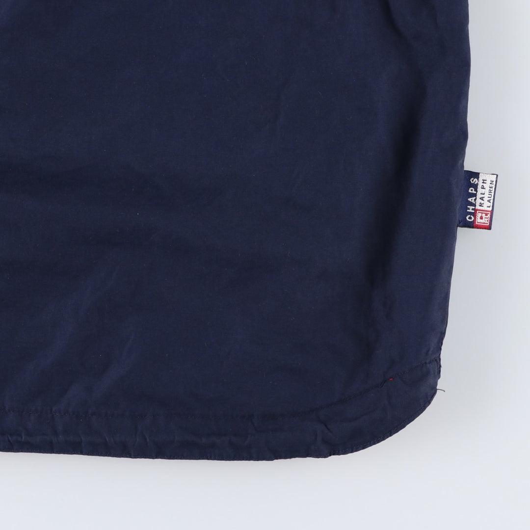 Ralph Lauren Chaps Anorak Jacket, Made in Russia, Men's Size L polyester navy blue type Vintage Second Hand