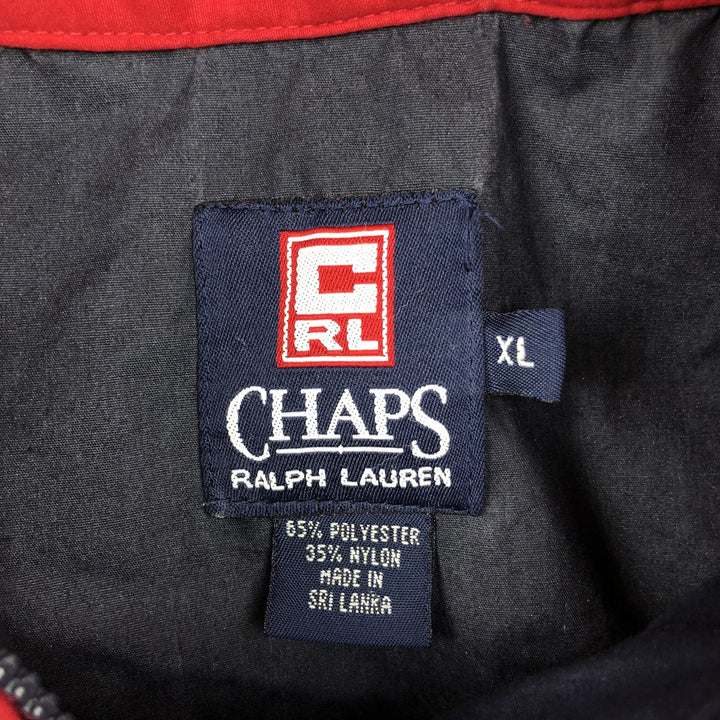 Ralph Lauren CHAPS Anorak Jacket, Men's XL polyester navy blue type Vintage Second Hand
