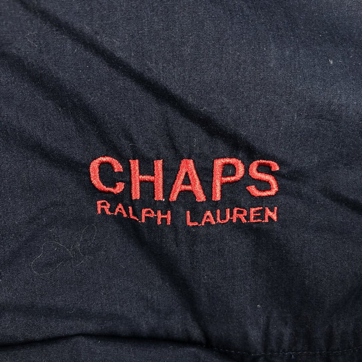 Ralph Lauren CHAPS Anorak Jacket, Men's XL polyester navy blue type Vintage Second Hand
