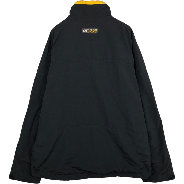 Ralph Lauren POLO SPORT nylon jacket for men, size L Nylon black type Vintage Second Hand
