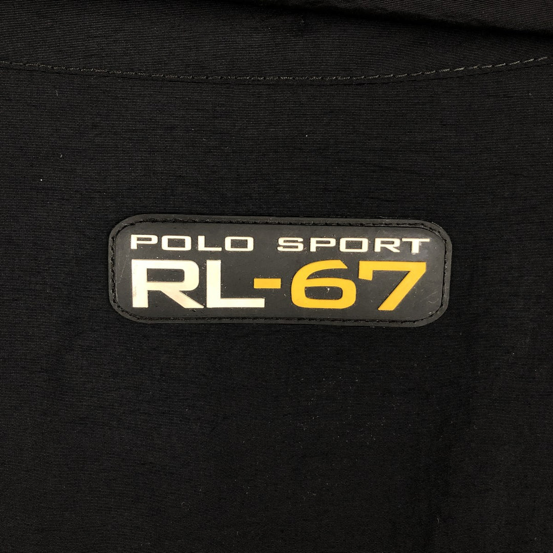 Ralph Lauren POLO SPORT nylon jacket for men, size L Nylon black type Vintage Second Hand