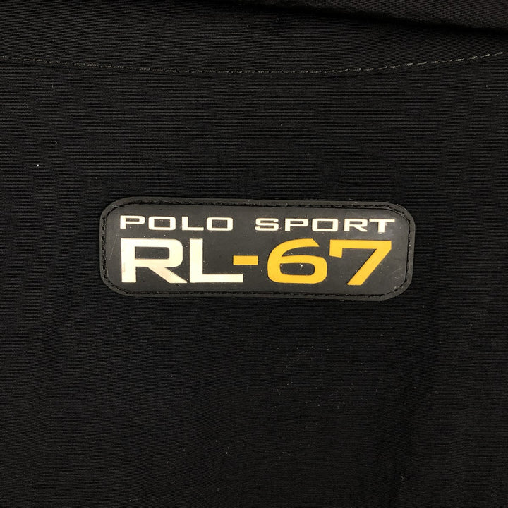 Ralph Lauren POLO SPORT nylon jacket for men, size L Nylon black type Vintage Second Hand