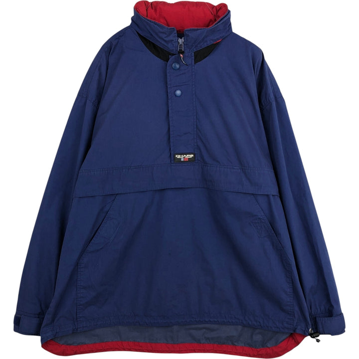 Ralph Lauren Chaps Anorak Jacket, Made in Russia, Men's Size L polyester blue type Vintage Second Hand