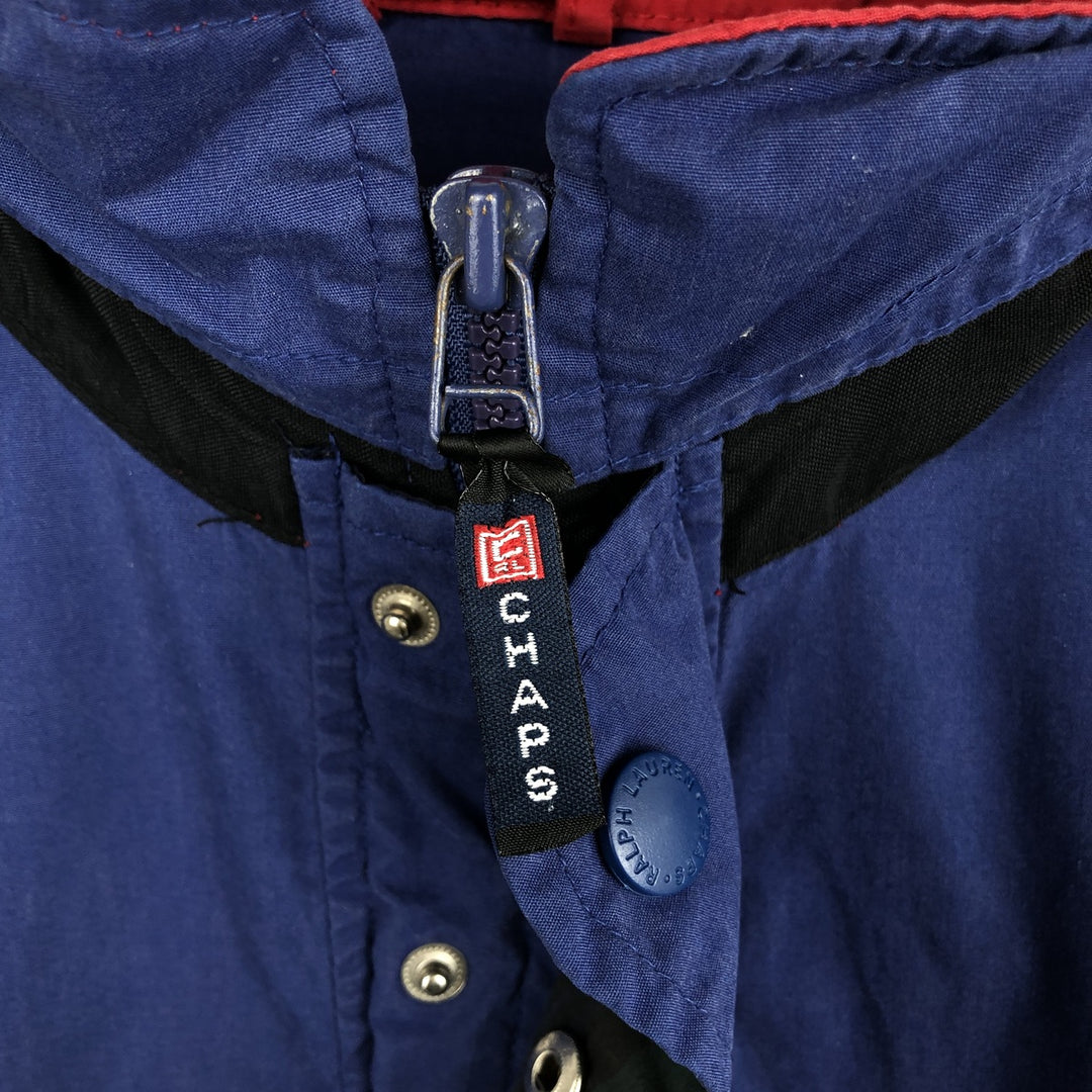 Ralph Lauren Chaps Anorak Jacket, Made in Russia, Men's Size L polyester blue type Vintage Second Hand