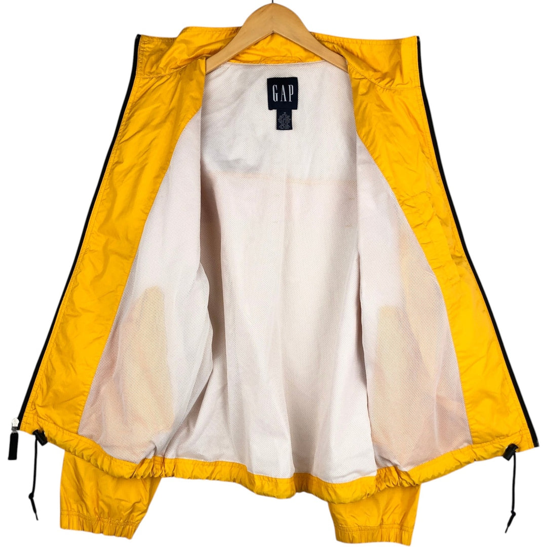90'S GAP Vintage Ripstop Nylon Jacket, Men's Size Medium Nylon yellow type Vintage Second Hand