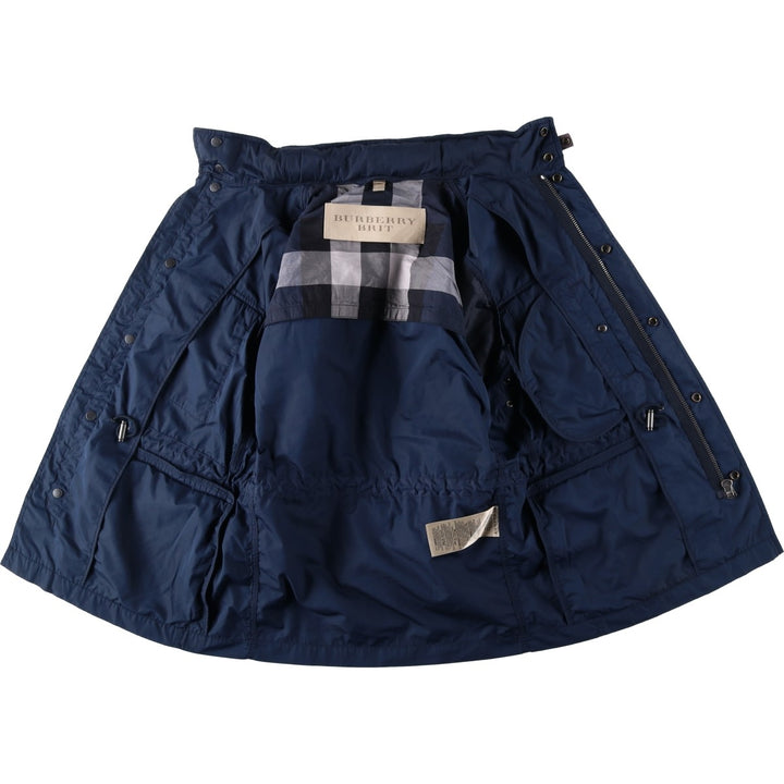 Burberry's BURBERRY BRIT Windbreaker, Men's Size S (approx.) polyester navy blue type Vintage Second Hand