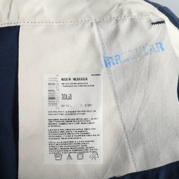 Dickies Work Pants Men's W30 equivalent polyester navy blue type Vintage Second Hand