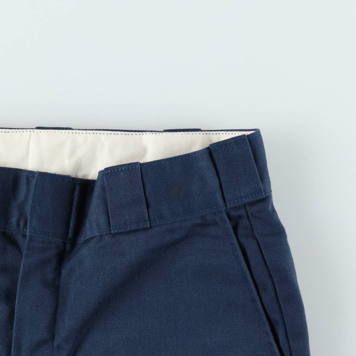 Dickies Work Pants Men's W30 equivalent polyester navy blue type Vintage Second Hand