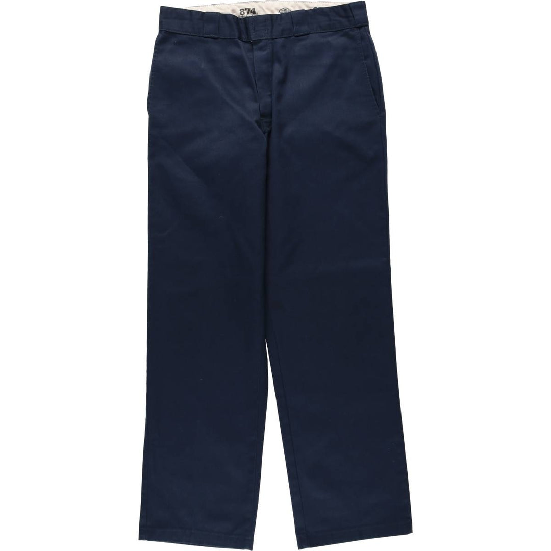 Dickies 874 Original Fit Work Pants, Men's, Size W33 polyester navy blue type Vintage Second Hand
