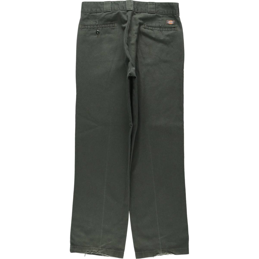 Dickies 874 Original Fit Work Pants, Men's, Size W35 polyester Khaki type Vintage Second Hand