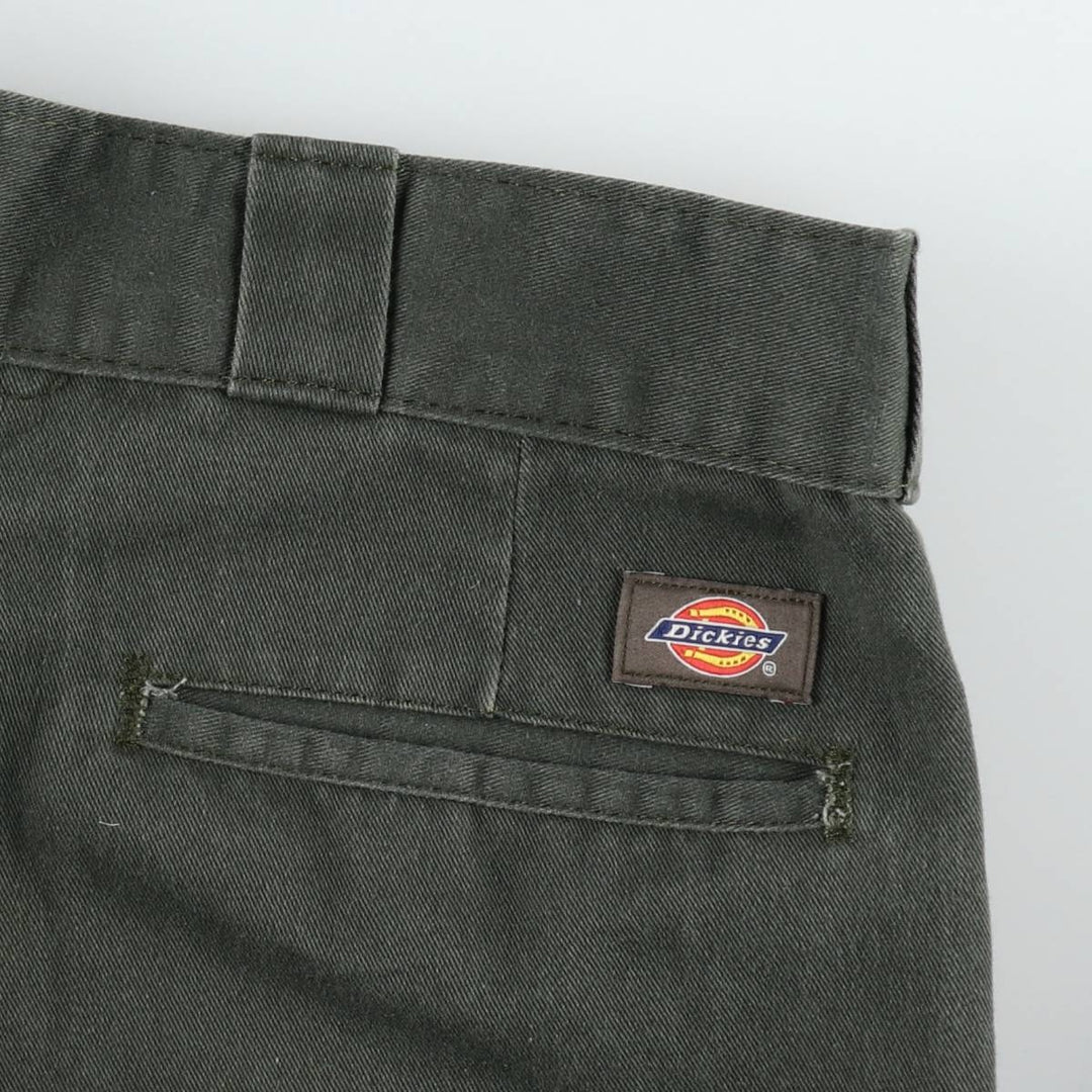 Dickies 874 Original Fit Work Pants, Men's, Size W35 polyester Khaki type Vintage Second Hand