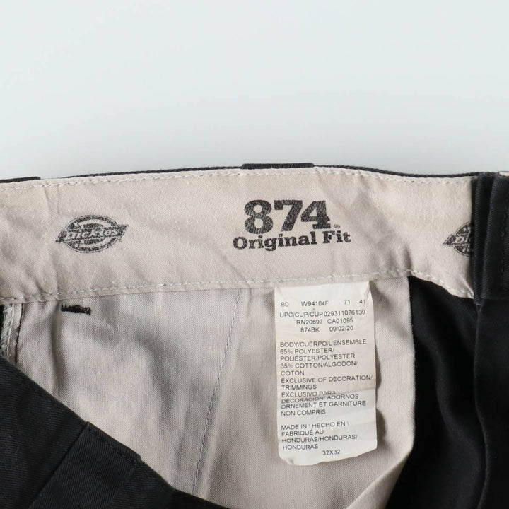 Dickies 874 Original Fit Work Pants, Men's, Size W31 polyester black type Vintage Second Hand