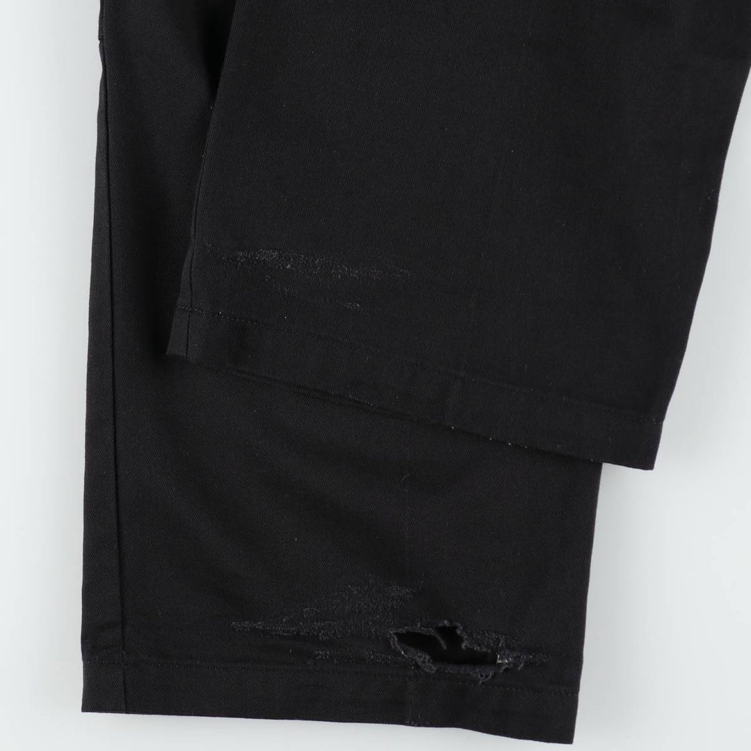 Dickies Men's Work Pants, Size W35 polyester black type Vintage Second Hand
