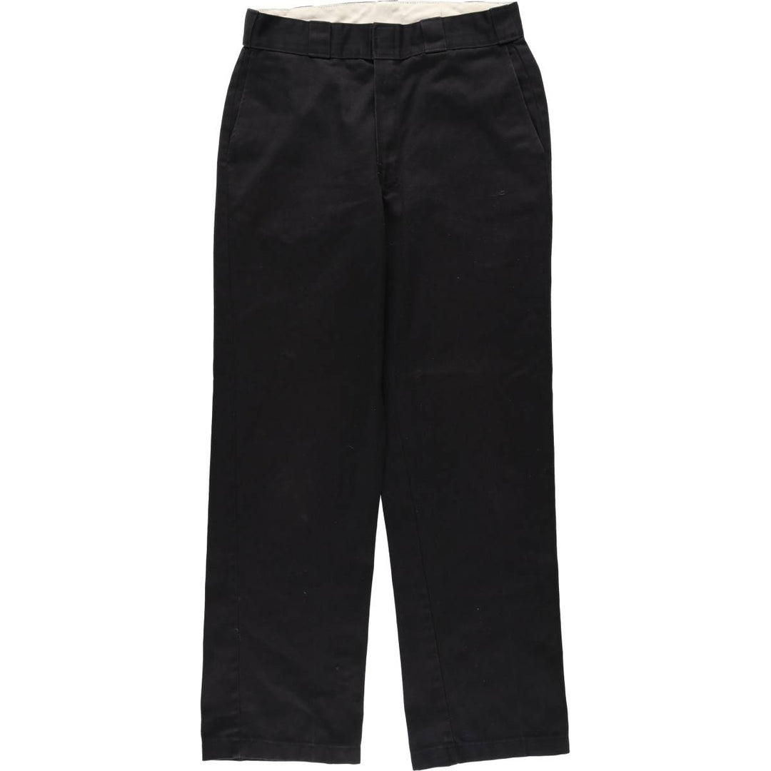 Dickies Work Pants Men's W31 equivalent polyester black type Vintage Second Hand
