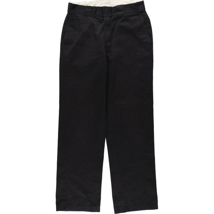 Dickies Work Pants Men's W31 equivalent polyester black type Vintage Second Hand