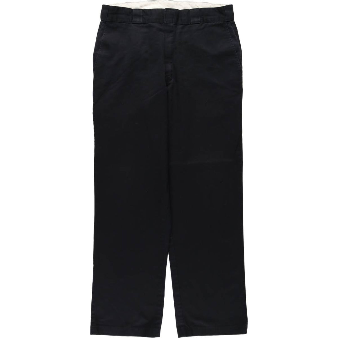 Dickies Work Pants Men's W34 polyester black type Vintage Second Hand