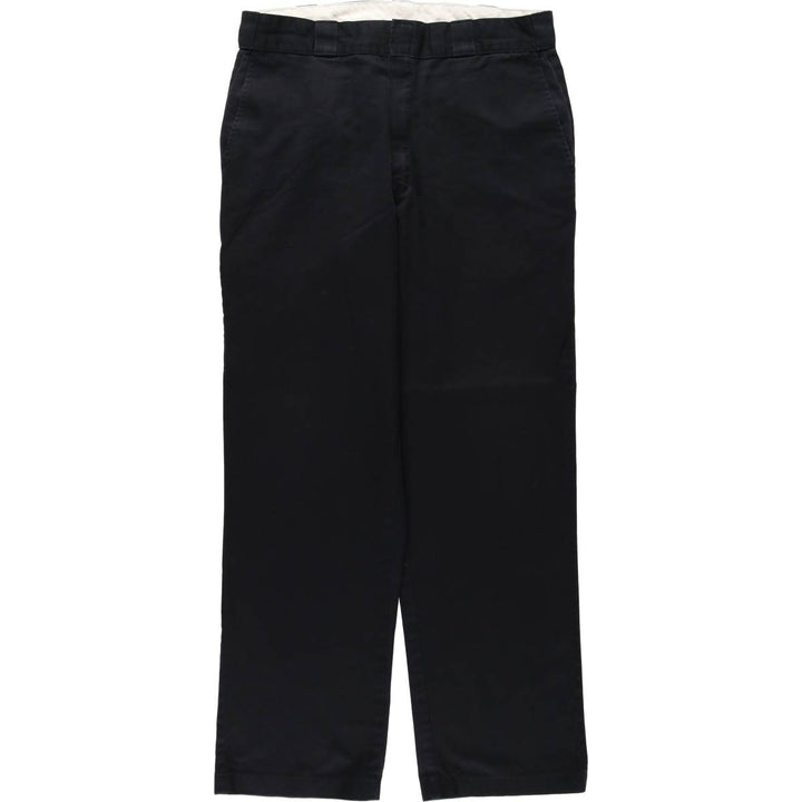 Dickies Work Pants Men's W34 polyester black type Vintage Second Hand