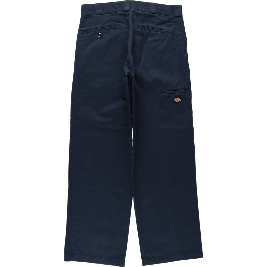 Dickies Loose Fit Double Knee Work Pants Men's W34 polyester navy blue type Vintage Second Hand