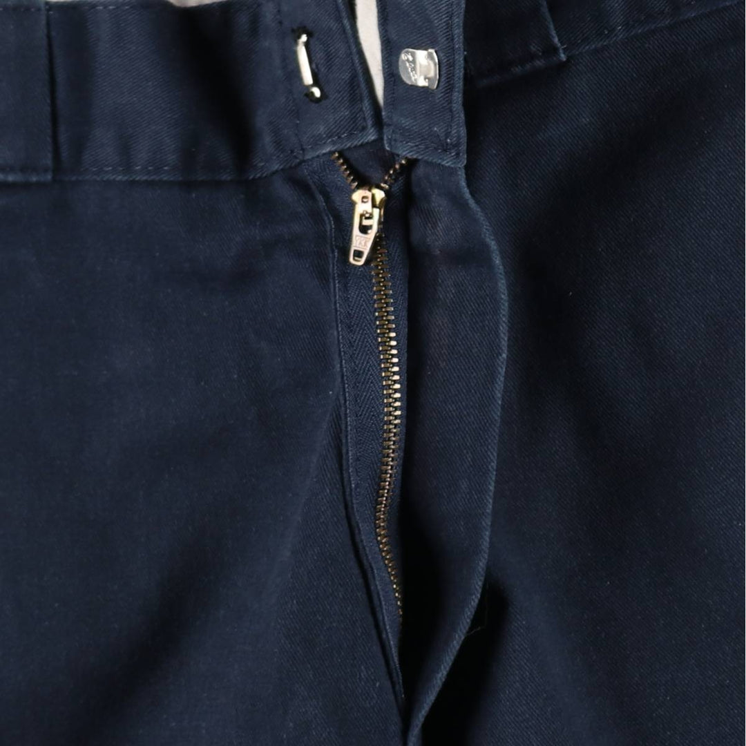 Dickies Loose Fit Double Knee Work Pants Men's W34 polyester navy blue type Vintage Second Hand