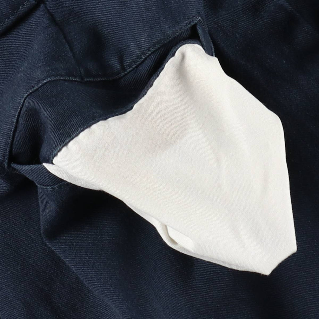 Dickies Loose Fit Double Knee Work Pants Men's W34 polyester navy blue type Vintage Second Hand