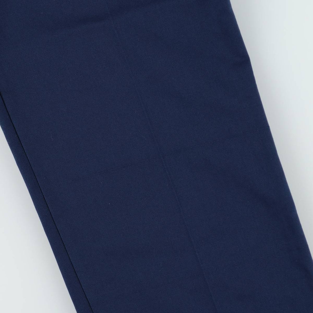 80s-90'S Sears Prema-Prest Work Pants, Made in USA, Men's W35 (approx.), Vintage polyester navy blue type Vintage Second Hand