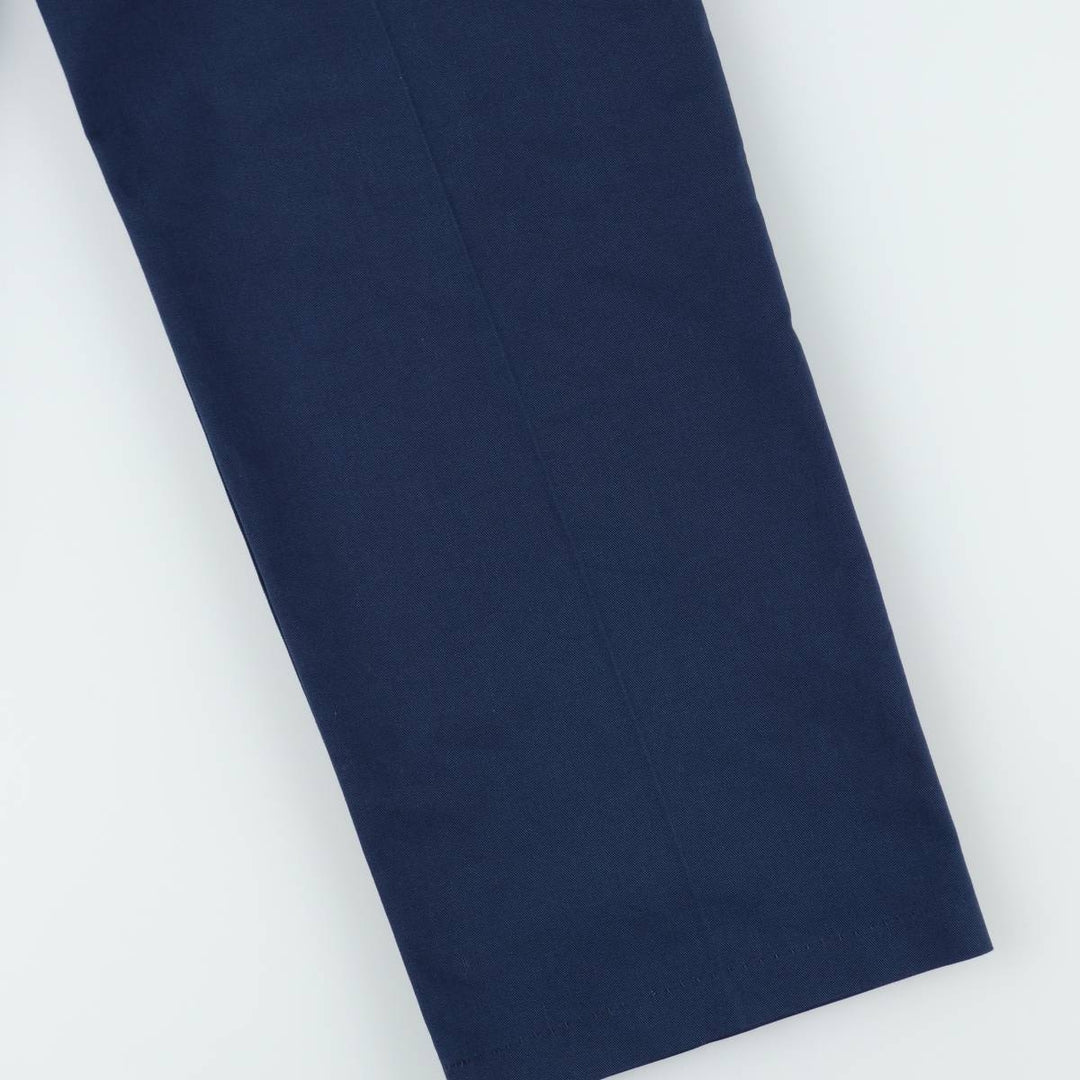 80s-90'S Sears Prema-Prest Work Pants, Made in USA, Men's W35 (approx.), Vintage polyester navy blue type Vintage Second Hand