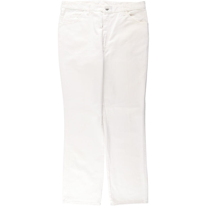 80s-90'S Dickies Branders work pants, men's size W37 (approx.), vintage. cotton white type Vintage Second Hand