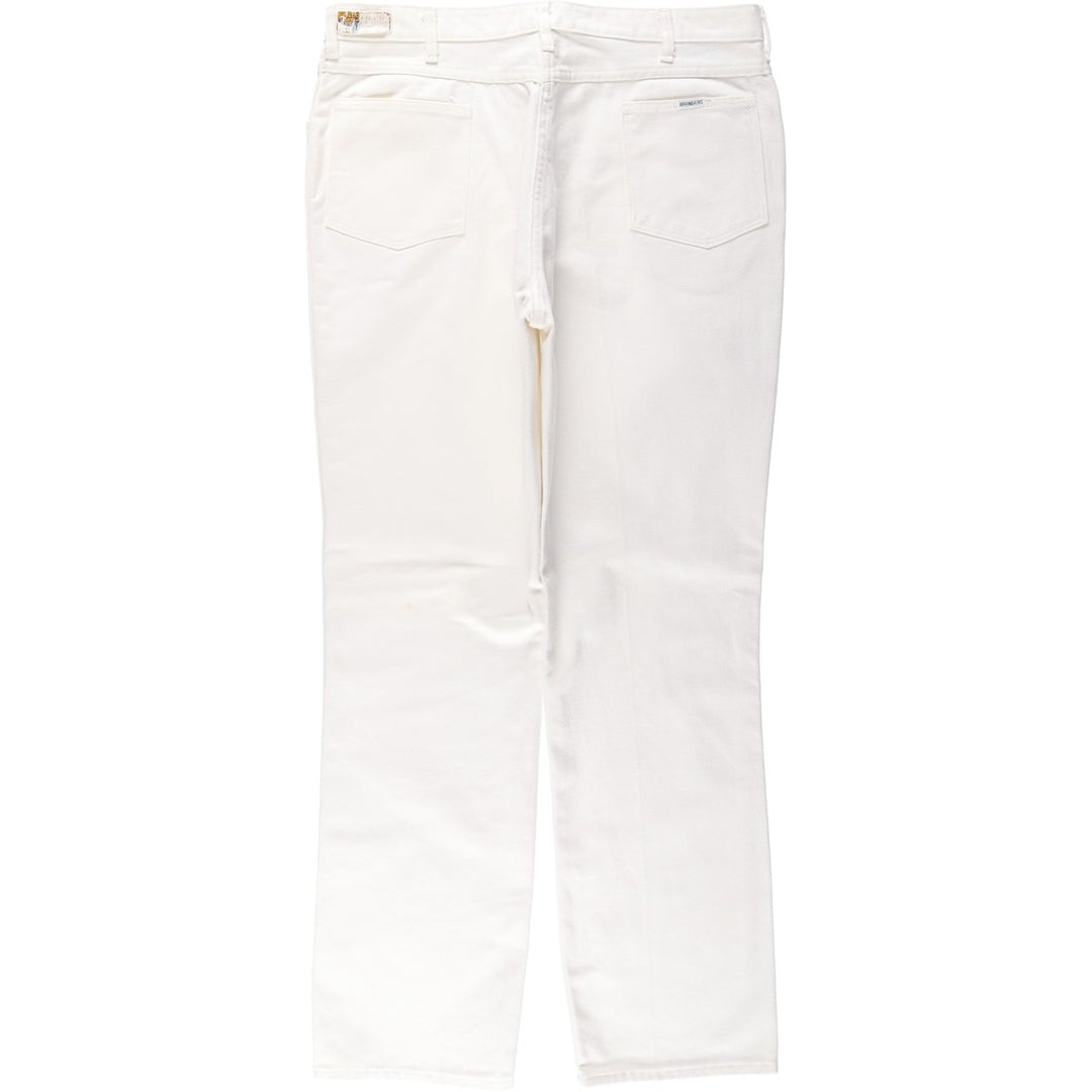 80s-90'S Dickies Branders work pants, men's size W37 (approx.), vintage. cotton white type Vintage Second Hand
