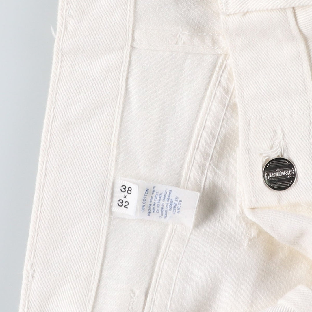 80s-90'S Dickies Branders work pants, men's size W37 (approx.), vintage. cotton white type Vintage Second Hand