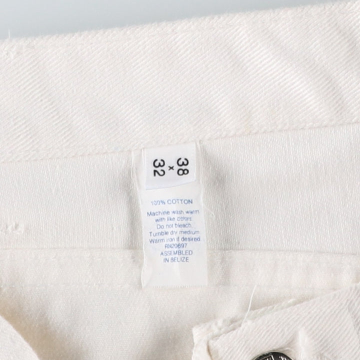 80s-90'S Dickies Branders work pants, men's size W37 (approx.), vintage. cotton white type Vintage Second Hand