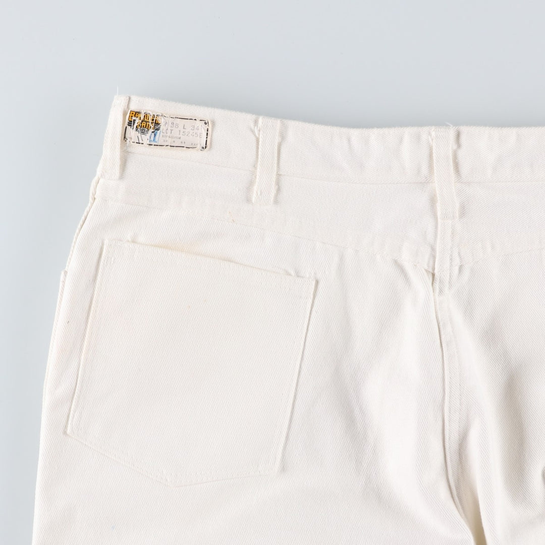 80s-90'S Dickies Branders work pants, men's size W37 (approx.), vintage. cotton white type Vintage Second Hand