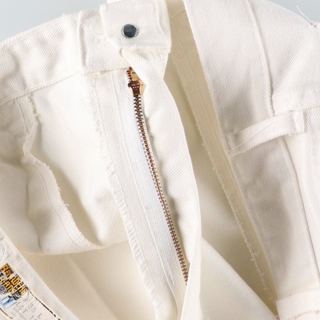 80s-90'S Dickies Branders work pants, men's size W37 (approx.), vintage. cotton white type Vintage Second Hand