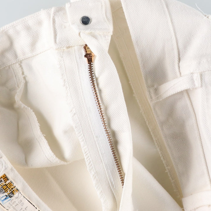 80s-90'S Dickies Branders work pants, men's size W37 (approx.), vintage. cotton white type Vintage Second Hand